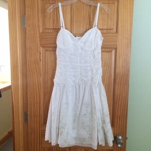 Sisley White Cotton Dress: Medium